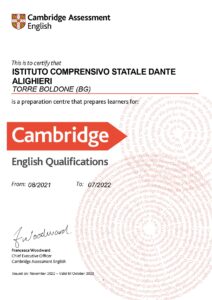 Certificato Preparation Centre 2022-23